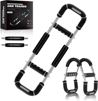 2025 Pro Twister Arm Trainer, Adjustable Power Twister Bar, Chest Shoulder Arm Workout Equipment, Portable Detachable Upper Body Fitness Machine for Home & Gym