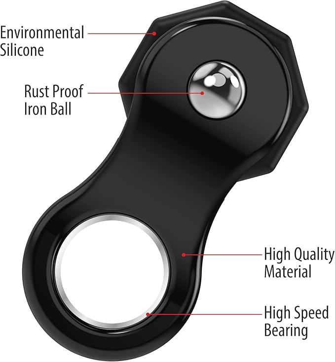 2 Pack Fidget Toy,Fidget Spinner Toy for Adults and Kid,Gifts Suitable for Children with Autism and ADHD,Quiet Office Desk Toy,Excellent for Relieving Stress and Anxiety Toys (Black & Yellow)