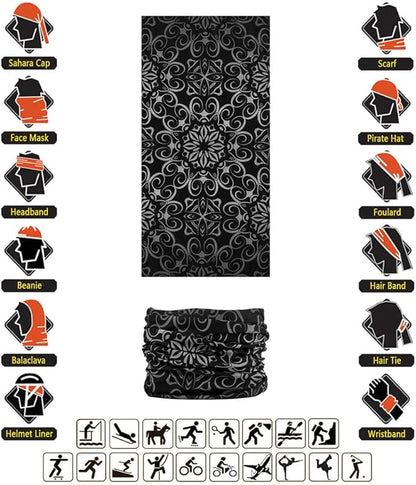 Headband Neck Gaiter Head Wrap Headwear Face Mask Magic Scarf Bandana for Men and Women