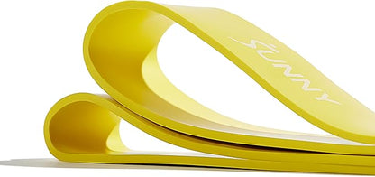 Sunny Health & Fitness Versatile Resistance Bands (Single or Combo Set) for Strength Training, Power Cage, Squat Rack, Home Gym, Body Stretching, Physical Therapy – 100, 140, 160, 180 & 10-75 LB Combo