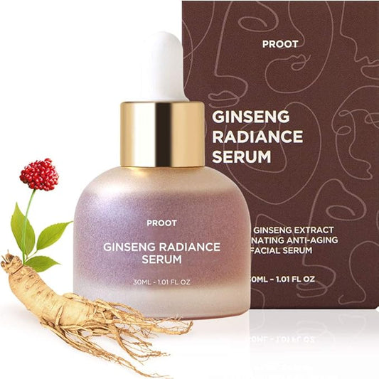 PROOT Ginseng Serum | Ginseng Serum with 52.5% Korean Ginseng Extract | Korean Ginseng Serum Formulated with Ginseng Extract, Hyaluronic Acid & WGF Complex-3 | Korean Ginseng Skin Care Technology