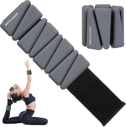 Ankle Weights Set of 2 (1 lb/2 lb/3 lb Each) Adjustable Wrist Weights for Women Men Wearable Arm Leg Weight for Pilates, Running, Walking, Workout, Yoga