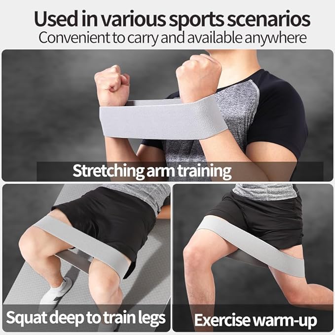 Fabric Resistance Bands, Elastic Bands of Different Levels, Hip and Leg Shaping Bands, Suitable for Yoga, Rehabilitation, Pilates, Fitness and Home Workouts