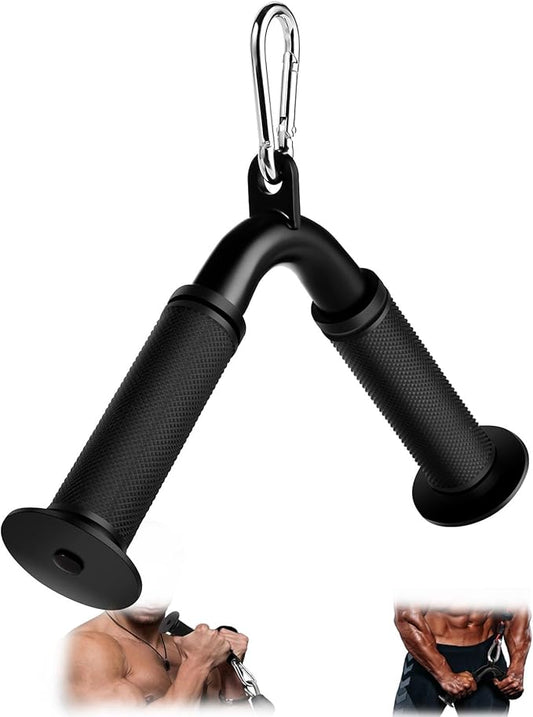 Tricep Pull Down Attachment,Bigger V Bar Attachment LAT Pulldown Attachments Cable Machine Accessories with Upgrated Grip for Home Gym Equipment
