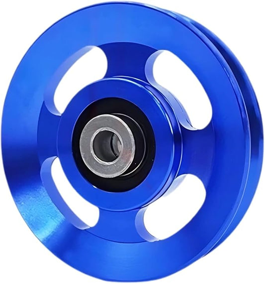 Pulley system for home gym, Aluminum GYM Pulley Wheel Universal Aluminum Alloy Bearing Pulley Wheel for Cable Machine Gym Equipment Part Garage Door