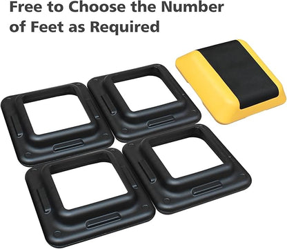 16" x 16" Adjustable Workout Aerobic Exercise Step Platformwith Adjustable Risers, Non-Slip Rubber Surface for Home Gym Cardio Training