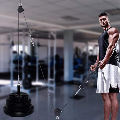Yes4All Tricep Press Down Cable Machine Attachment Set, LAT Pulldown Attachment, Cable Machine Accessories for Home Gym