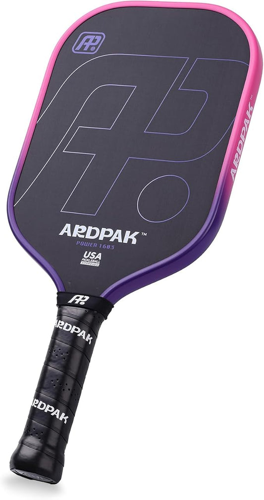 Pickleball Paddle, T700 Carbon Fiber Abrasion-Resistant Surface, 16MM Polypropylene Honeycomb core, USAPA Approved, High Grit,The Pickleball Paddle Designed for Control Spin & Consistency