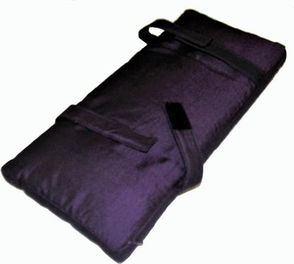 Meditation Bench Cushion Kneeling Seiza - Brocade Border Green