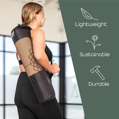Workout Mat with Strap Carrier- Yoga Mat- Lightweight Exercise Mat- Thick Yoga Mats For Home Workout & Gym- Non-slip Texture Mat For Exercise- 6mm, 72"x24" Workout Mat by Fitby