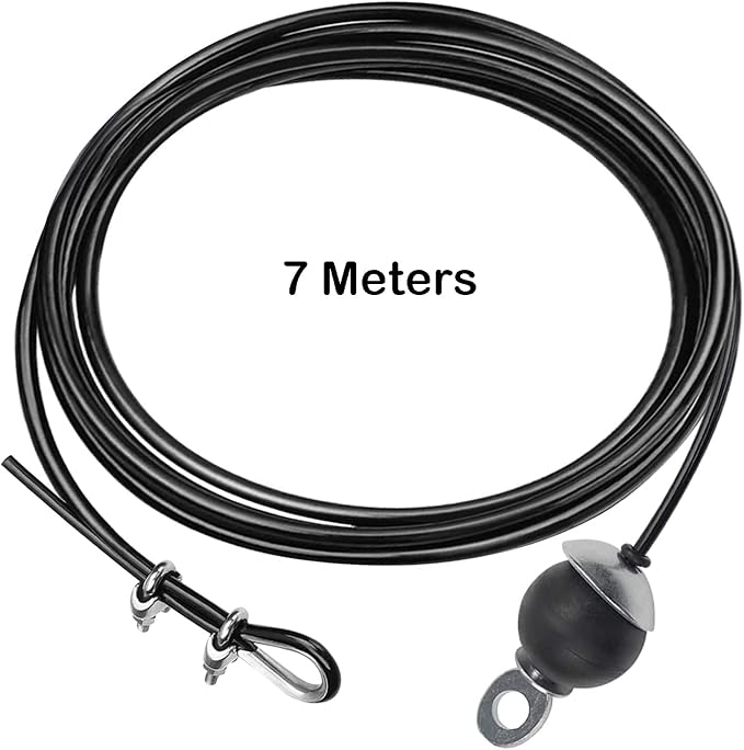 LFJ Replacement Gym Cable with Stopper Ball Fitness Pulley Cable Steel Wire Rope for Cable Machine Home Gym Weight Lift Pulley System