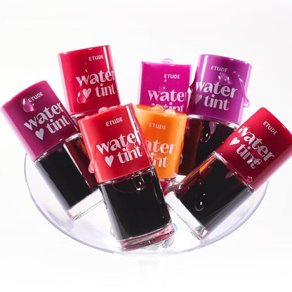 ETUDE Dear Darling Water Tint Cherry Ade 3 SET (9g*3) | Vivid Color Lip Stain with Moisturizing Weightless & Non-sticky Finish Lip Stain | Smudge-proof & Lightweight | Korean Makeup, Perfect for Gift