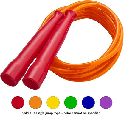 Champion Sports 7 Foot Licorice Jump Rope for Fitness, Assorted Colors - Speed Jump Ropes with Contoured Handles for Exercise, Cross Training, Boxing - Single Premium Skipping Rope for Kids, Adults