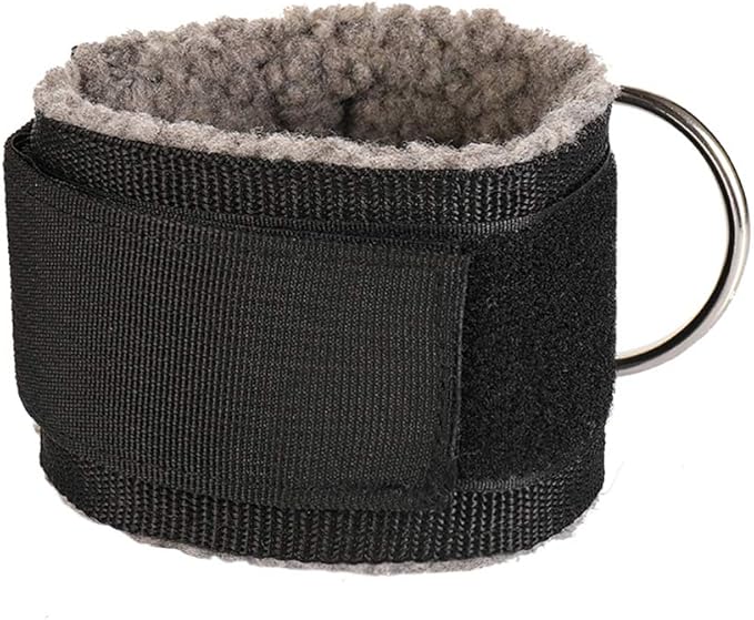 MOOCY Gym Ankle Straps for Cable Machines, Adjustable Ankle Cuffs for Cable Machine, Fleece Lined Ankle Strap for Kickbacks and Glute Workouts, Ankle Cable Straps for Booty Workout