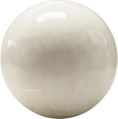 Amazing Gemstone Scolecite Crystal Ball with Stand - 2 Inches Crystal Sphere Meditation Balls for Witchcraft and Decorative Balls
