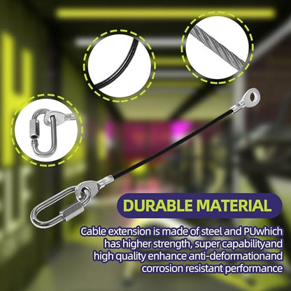 Fitness Gym Replacement Cable Fitness Pulley Cable,Heavy Duty 5mm Steel Wire Rope for Home Gym Cable Pulley Machine Accessories