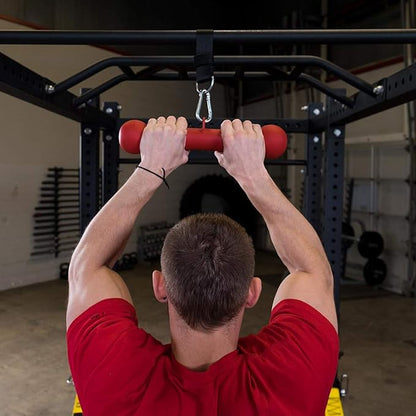 Body-Solid Tools Dog Bone Grip - Strength Training Equipment for Home Gym, Pull-Ups, Farmers Walks, Dumbbells, Kettlebells, Ideal for Grip and Forearm Strengthener, Non-Slip Matte Finish