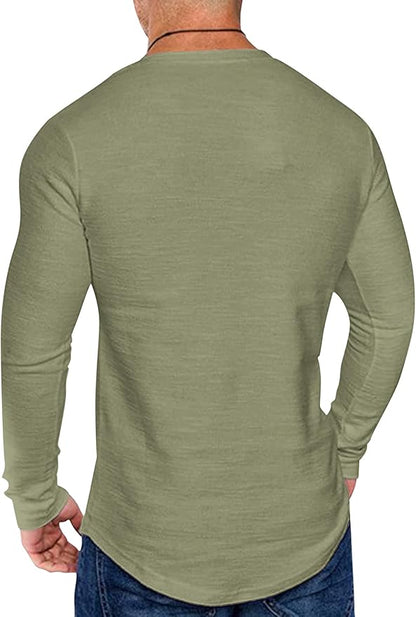 COOFANDY Men 2 Pack Muscle Fitted T Shirt Gym Workout Athletic Long Sleeves Tee