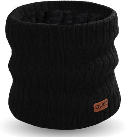 Neck Warmer Gaiter, Winter Fleece Lined Face Mask Scarf for Men Women, Thick Warm Cold Weather Running Ski Neck Cover
