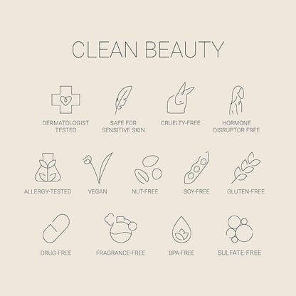 Long-Lasting Lightweight Foundation & Brush Duo | Cruelty-Free, Fragrance-Free, Buildable, Transfer-Proof Makeup (Light)