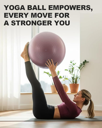 Trideer Exercise Ball Yoga Ball – Office Seating & Balance Ball Chair, Stability Ball for Pilates, Physical Therapy,Core Training & Balance Improvement & Stretching