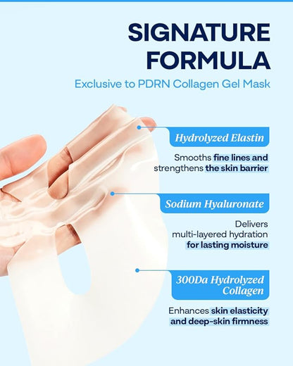 Bano PDRN Collagen Gel Mask - Korean Overnight Face Mask for Firming & Deep Hydrating | Biome PDRN for Skin Elasticity | Korean Skin Care for Sensitive Skin | Fragrance-Free |1.23 oz, 4EA