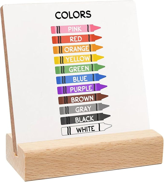 Mental Health Inspirational Gift, Colorful Change Negative Thoughts Sign, Colorful Positive Affirmations Wooden Sign Wooden Stand, Mental Health Gift for Psychologist School Counselor Student Boy Girl