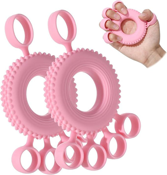Finger Strengthener Physical Therapy Equipment Stretcher Hand Strengthener Hand Workout Extension Exerciser Hand Grip Trainer, Silicone Rings for Muscle Training Finger Rehabilitation Training