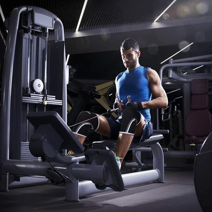 AEOLOS Knee Sleeves (1 Pair)，7mm Compression Knee Braces for Heavy-Lifting,Squats,Gym and Other Sports (Large, Black)