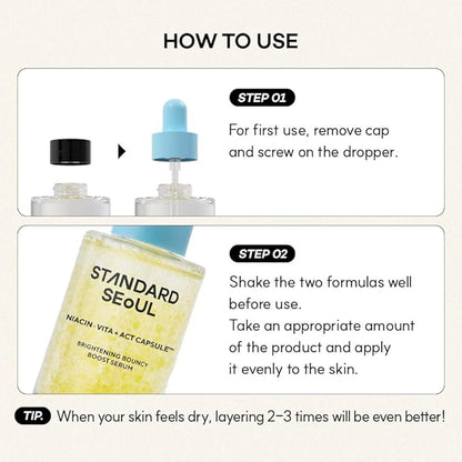 Vitamin C, Niacinamide Serum for Dark Spots, Uneven Tone & Radiance, Korean Glass Skin, Anti-Wrinkle, Collagen Serum, Vitamin Liposome, Moisturizer, Retinol Face Ampoule 30ml