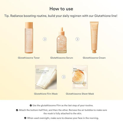 Abib Glow Collagen Mask Glutathione Film 4 Sheets