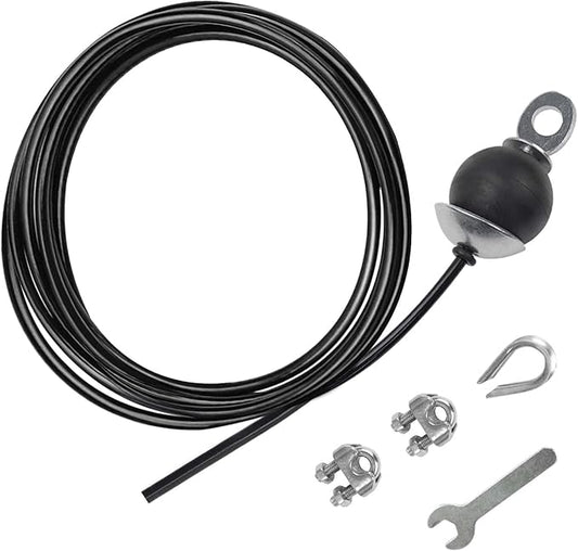 LFJ Replacement Gym Cable with Stopper Ball Fitness Pulley Cable Steel Wire Rope for Cable Machine Home Gym Weight Lift Pulley System