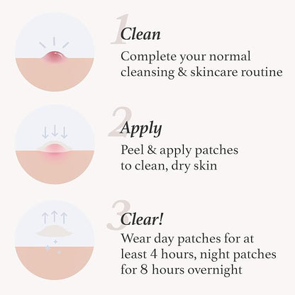 Julep Patch Me Up Waterproof Pimple Patches for Face – 72 Hydrocolloid Clear Acne Patches with Tea Tree Oil, Ultra-Thin Acne Stickers, Reduces Blemishes & Scarring – 48 8mm & 24 12mm Patches