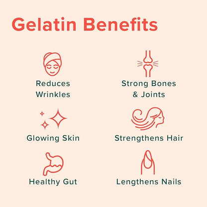 Further Food Premium Gelatin Powder | Grass-Fed, Pasture-Raised, Non-GMO, Paleo, Keto | Unflavored, Excellent Source of Collagen | Pure Beef Gelatin Powder (15.87 oz.)