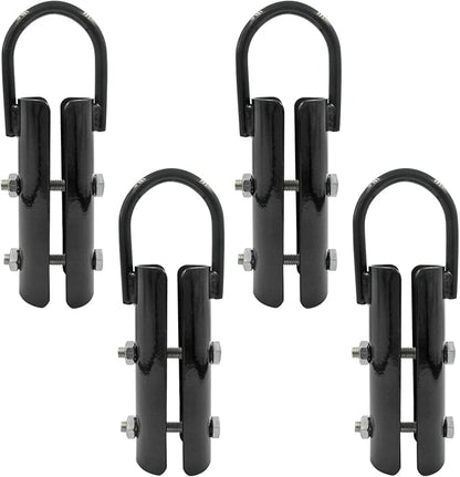 1.5” Climbing Rope Clamp，4PCS Rope Climb Clasp Workout Rig Attachment Hook for Rope Climbing Garage Gym Fitness Equipment Strength Training Home Indoor Safety