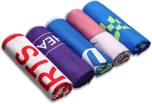 JUAN & JASMIN Microfiber Gym Towels Soft for Exercise Fitness, Sports, Workout, ODR Men & Women Quick-Drying Towels (Red)