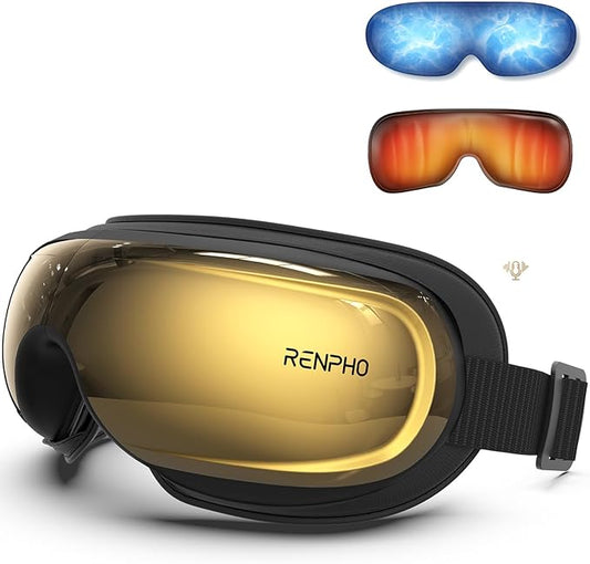 RENPHO Eyeris 3 Eye Massager with Heat and Cooling, FSA Eligible HSA, Birthday Christmas Gifts for Women Men Him Her, Voice Control Eye Mask for Migraines, Eye Care with DIY Massage, Reduce Dry Eyes