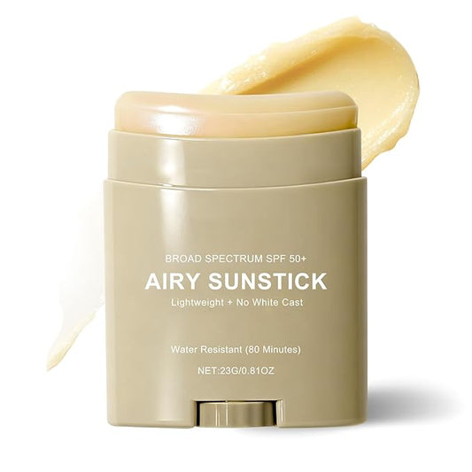 Airy Sunstick Protection - Invisible Korean Sunscreen Stick SPF 50+ Suncare Sunblock, Lightweight & No White Cast, Under & Over Makeup, Outdoor Sports & Travel-Friendly 23 g / 0.81 oz