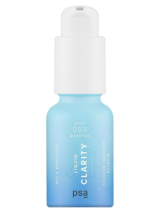 PSA - LIQUID CLARITY BHA & Bakuchiol Blemish Recovery Booster | Zinc PCA, Willow Bark, Black Cumin Oil | Suitable For All Skin Types (15 ml | 0.5 oz)