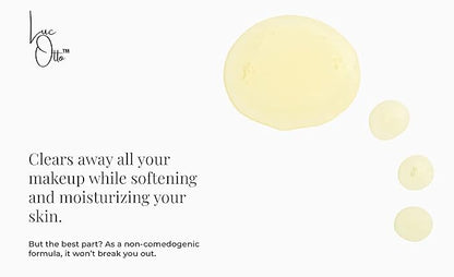 Luc Otto The Cold Pressed Clean Oil Cleanser for Softer Skin - Gentle Double Cleanse and Makeup Remover - Sunflower and Rose Oil with Vitamin C and Vitamin E