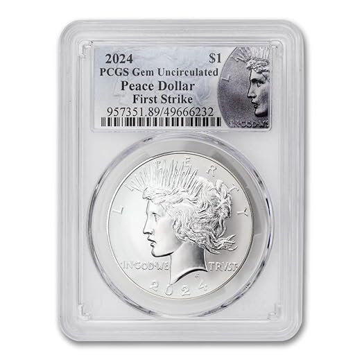 2024 - American Peace Silver Dollar Coin Gem Uncirculated (First Strike) $1 PCGS GEMUNC