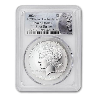2024 - American Peace Silver Dollar Coin Gem Uncirculated (First Strike) $1 PCGS GEMUNC