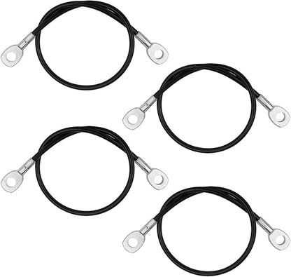 4 Pack 1'10" Fitness Replacement Gym Cable for Home Gym Pulley Equipment, Load 220 lb