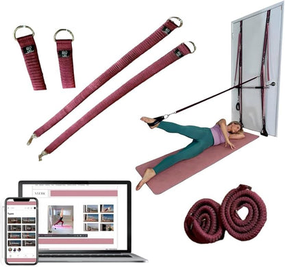 STAERK Pilates Suspension Training System - Premium Resistance Training Kit - At-Home Pilates for Strength & Flexibility - Resistance Bands Set for Home Gym, Travel, and Outdoors