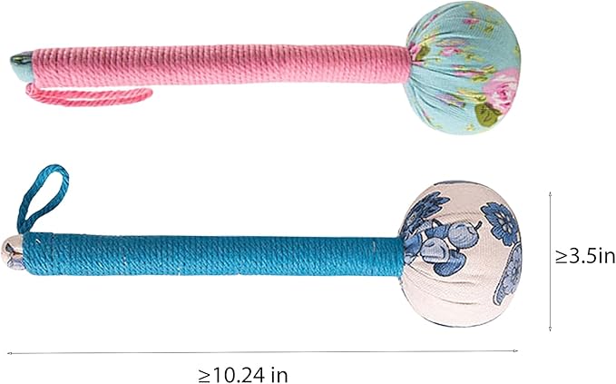 Wormwood Hammer, Manual Massage Hammer, Full Body Massage, Relieve Muscle Pain, Open Meridian. (Pink, Blue)
