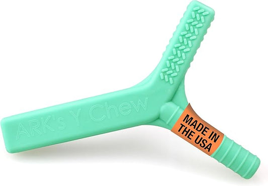 ARK Y-Chew Sensory Chew, Sensory Toys for Kids and Adults, Chew Fidget for Autism, ADHD, SPD, Anxiety, Medical-Grade Oral Motor Therapy Tools, XT, Firm, Turquoise