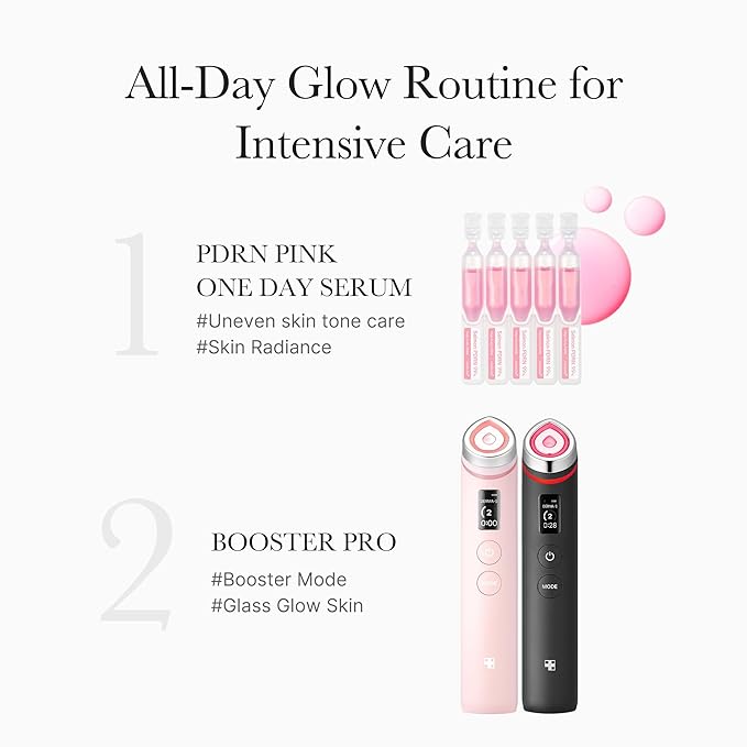 medicube Intensive Moisture & Skin Plumping Set: Salmon DNA PDRN Pink Peptide Serum and Salmon DNA PDRN Pink One Day Serum