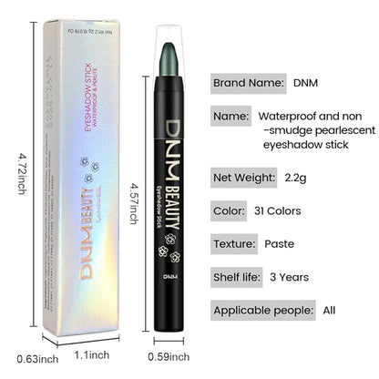 Kaely Cream Eye Shadow Sticks, Evergreen Shimmer Eyeliner Pencil Eyeshadow Palette Makeup, Eye Highlighter Brightener Stick for Older Women Waterproof Pigmented, sombras para ojos, New-67