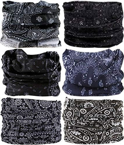 Headband Neck Gaiter Head Wrap Headwear Face Mask Magic Scarf Bandana for Men and Women