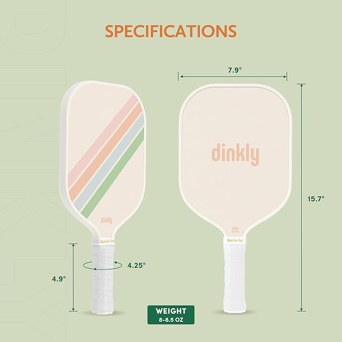 Pickleball Paddles Set of 2/4- USAPA Approved Graphite/Fiberglass Pickleball Racket, 2 Pickleball Rackets, 4 Balls and 1 Portable Carry Bag, Aesthetic Pickle Ball Set for Men Women Beginners